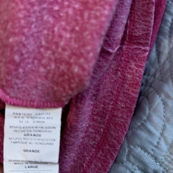 Hanes Womens Pink Hooded Sweatshirt L - Picture 6 of 10